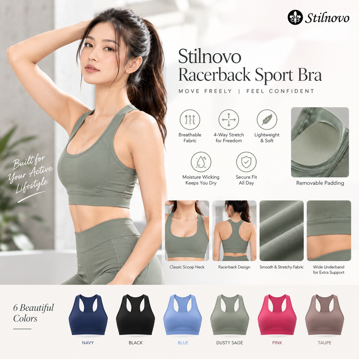 Women's Racer Back Bra